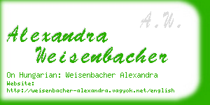 alexandra weisenbacher business card